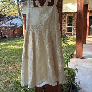 NWOT Madewell Cream Summer Dress Size 14